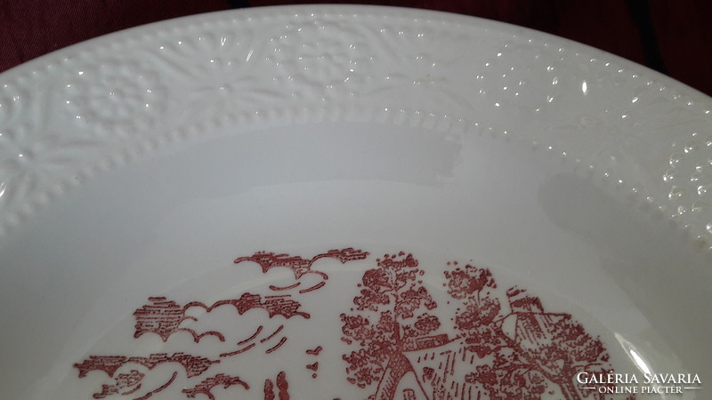 Old faience porcelain plate