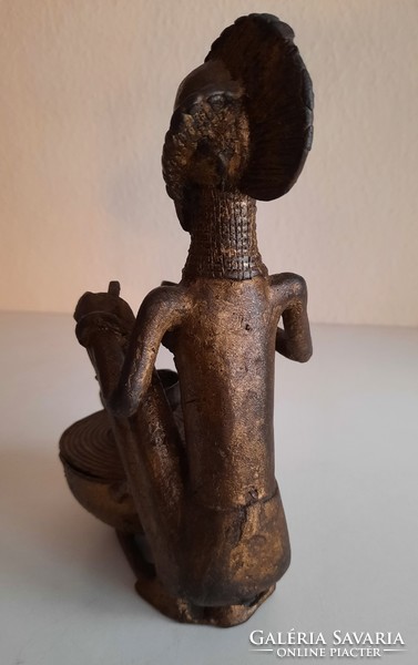 African bronze statue, yoruba statue