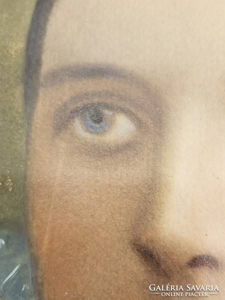 Parasztlány festett portréja
