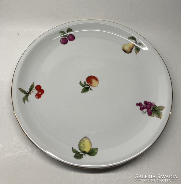 Retro old fruit patterned lowland porcelain tray platter offering 1960s
