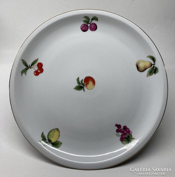 Retro régi gyümölcs mintás Alföldi porcelán tálca tál kínáló 1960-as évek