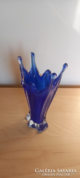 Murano váza kék színben