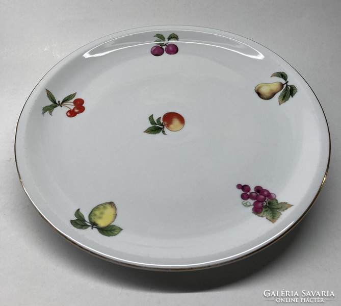 Retro old fruit patterned lowland porcelain tray platter offering 1960s
