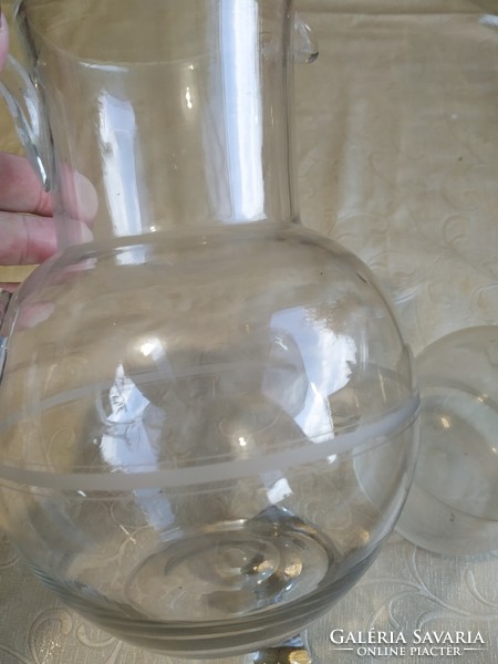 Liter wine jug, liqueur bottle, bottle for sale!