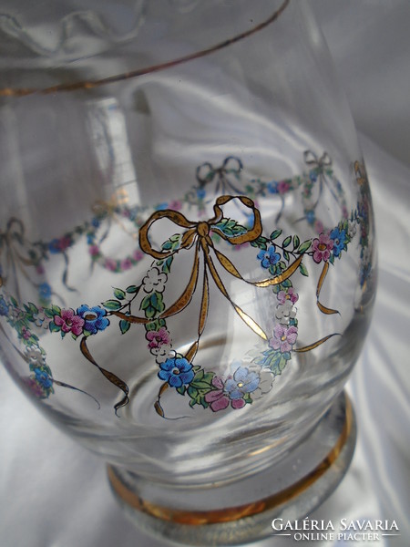Garland glass vase.