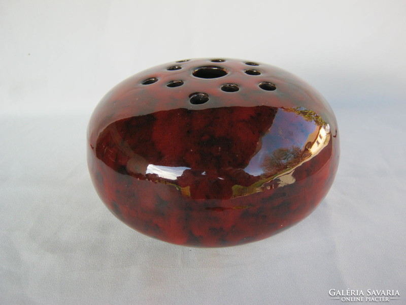 Retro ... Applied art glazed ceramic ikebana vase