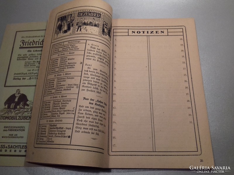 1921 Antique old newspapers various 3 pieces one price naumann kalender auf spuren richtiges briefdeuch