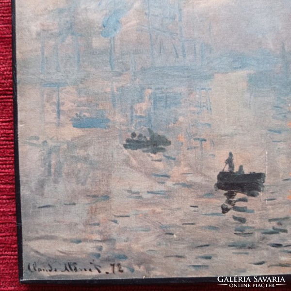 Claude Monet  Felkelő nap festményének nyomata