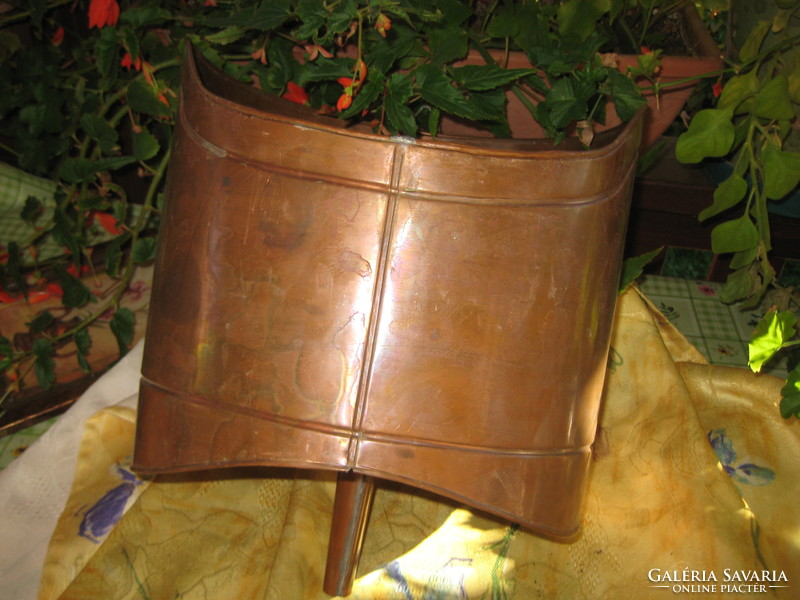 Wine, must, pálinka, töltike, funnel, made of red copper, tin masterwork from the 60s