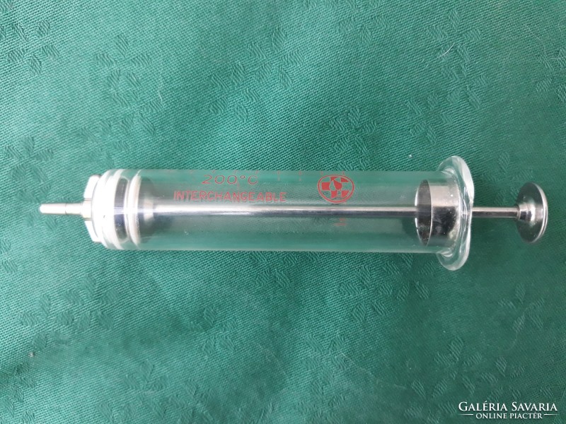 Medical, refillable, glass syringe, 10ml.