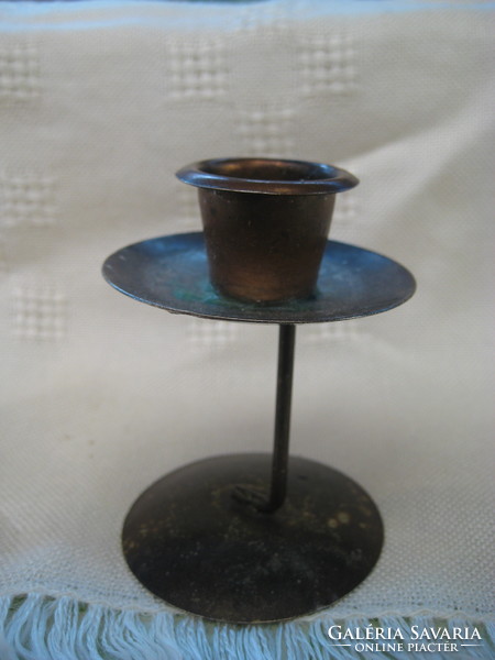 Copper candle holder 8 cm