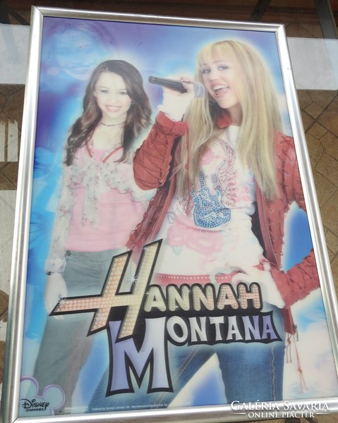 Hannah montana - huge 3d poster framed