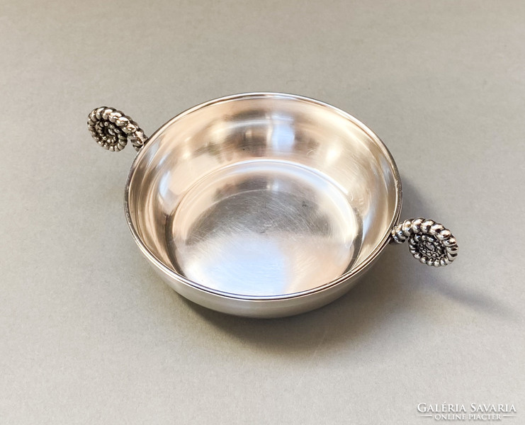 Polish silver wine tasting bowl.