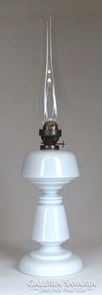 1F573 antique milk white blown glass with rare shape kerosene lamp cylinder