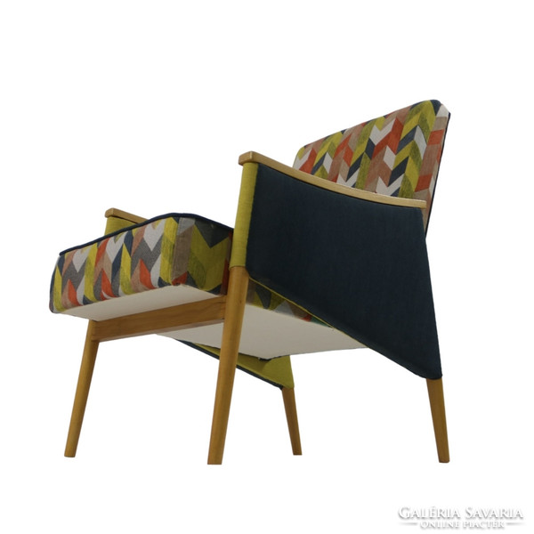 Skandináv hangulatú felújított retro fotel páros