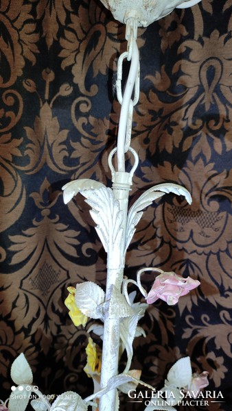 Most igazán akciós most vihető !!! Tavasz pompája gyönyörűséges florentin csillár lámpa 3 ágú rózsás