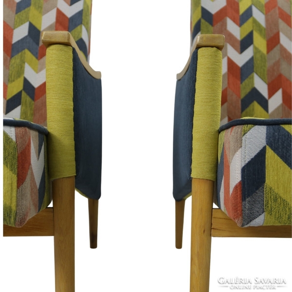 Scandinavian style home retro armchair pair