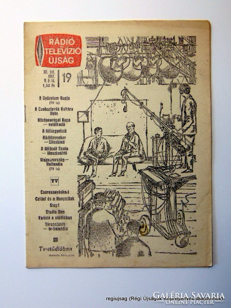 1967 május 8 - 14  /  RÁDIÓ és TELEVÍZIÓ ÚJSÁG  /  regiujsag Ssz.:  15087