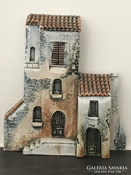 Francia kerámia miniatúra Dominique Gaulttól, Eze Village