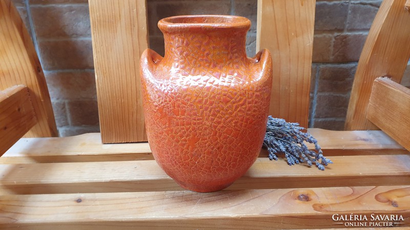 Pesthidegkút two-eared ceramic vase