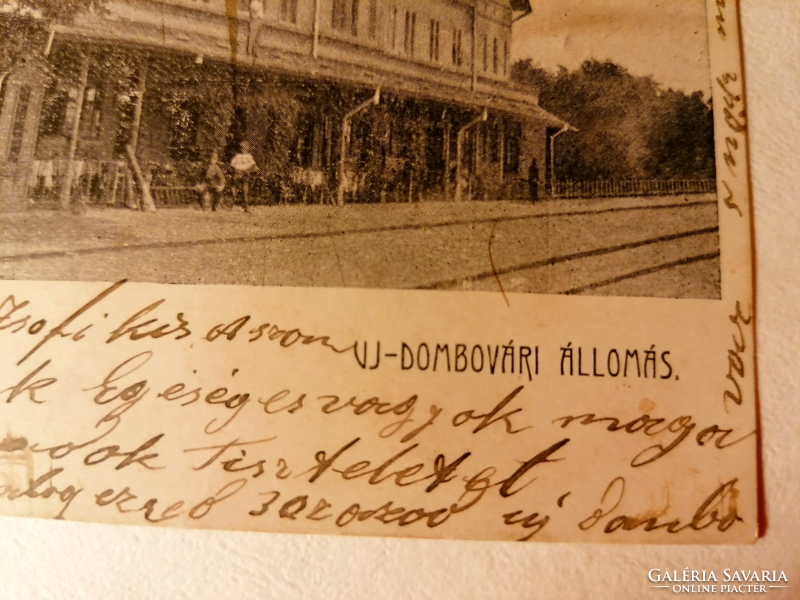 Nagyon ritka Uj-Dombovári Állomás 1901.  (7)