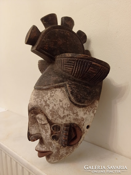 Igbo ethnic group antique mask africa nigeria africká maska 111 drums 31