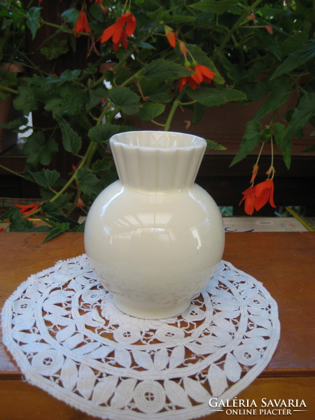 Zsolnay white vase 13 cm, not marked