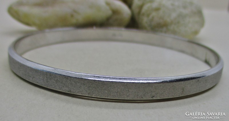 Special art deco heavy silver bracelet