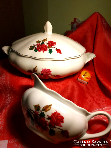 Bowl of fabulous rosy porcelain sauce