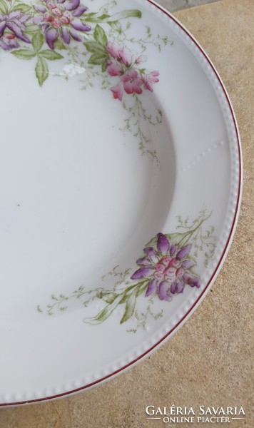 Gyönyörű virágos falitányérok  csavart Gyöngyös tányér  Falitányér  porcelán virágos Gyűjtői darab