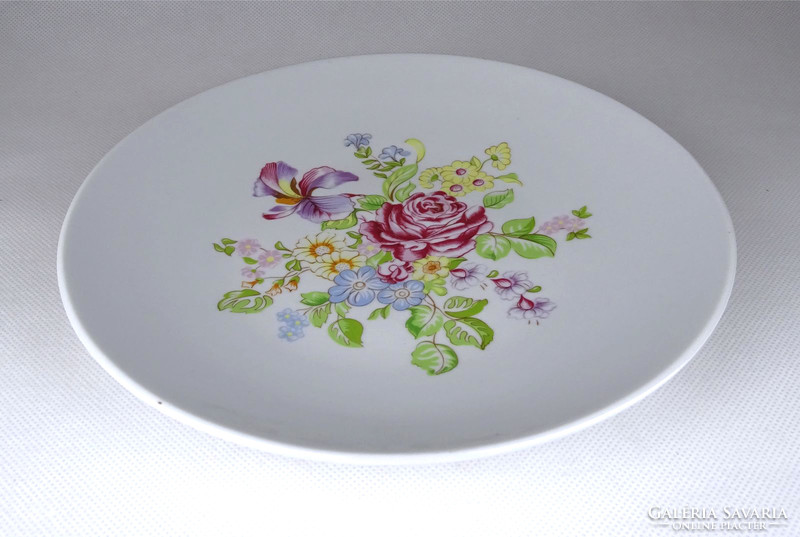 1G520 old zsolnay porcelain decorative plate 20.3 Cm