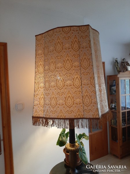 Nagyméretű selyembrokát állólámpa ernyő