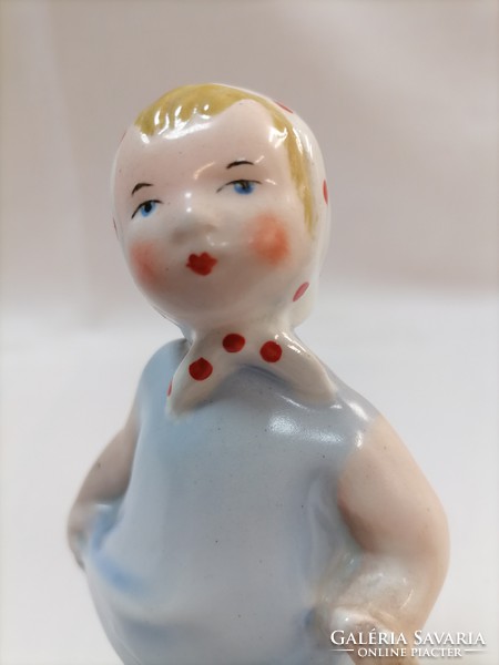 Granite? Porcelain little girl figurine