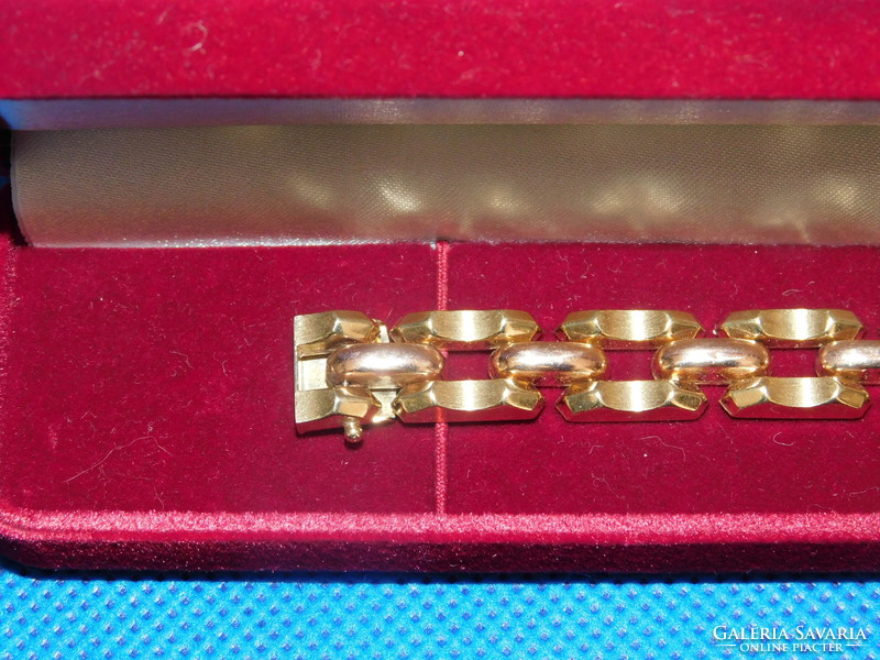 Gold two color 14k women's bracelet 20.8 Gr