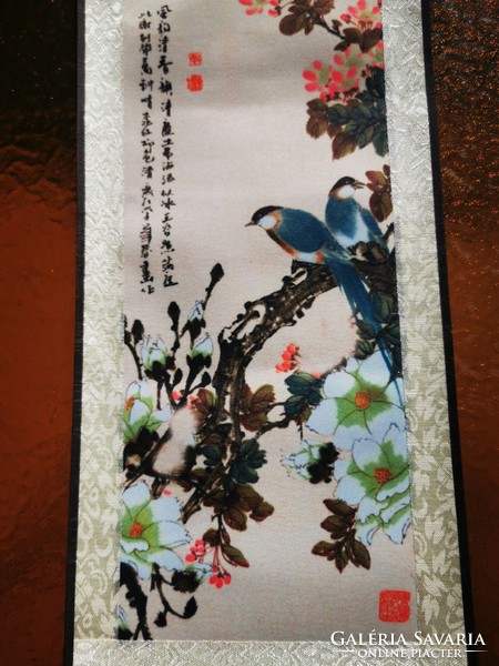 Chinese silk wall decoration