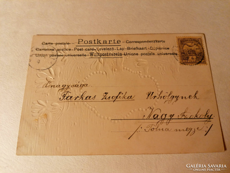 Dombornyomott képes levelezőlap 1901.  (23)