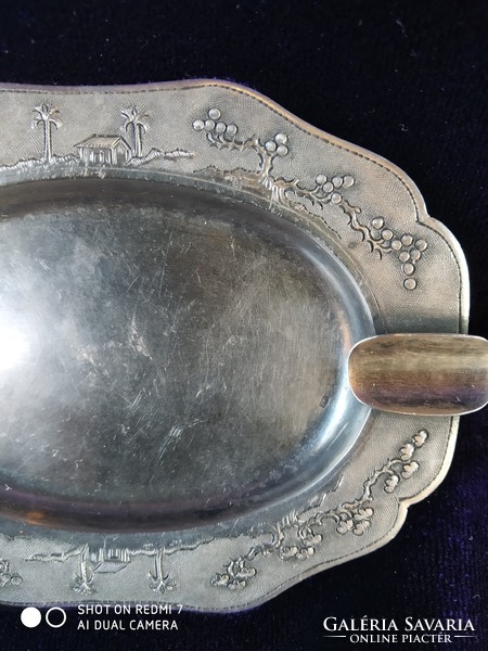 Silver 900 Vietnamese embossed ashtray