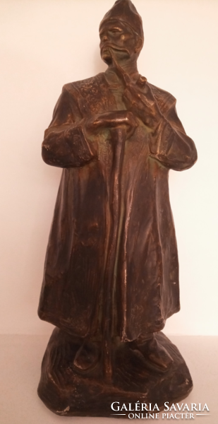 Jelzett Verő László (1872-1915): szobor 52 cm-es, 7,7 kg, ritka gyűjtői darab