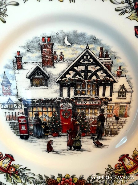 Royal Stafford Made in Burslem karácsonyi tányérok