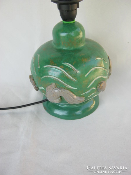 Retro ... Applied ceramic fish lamp