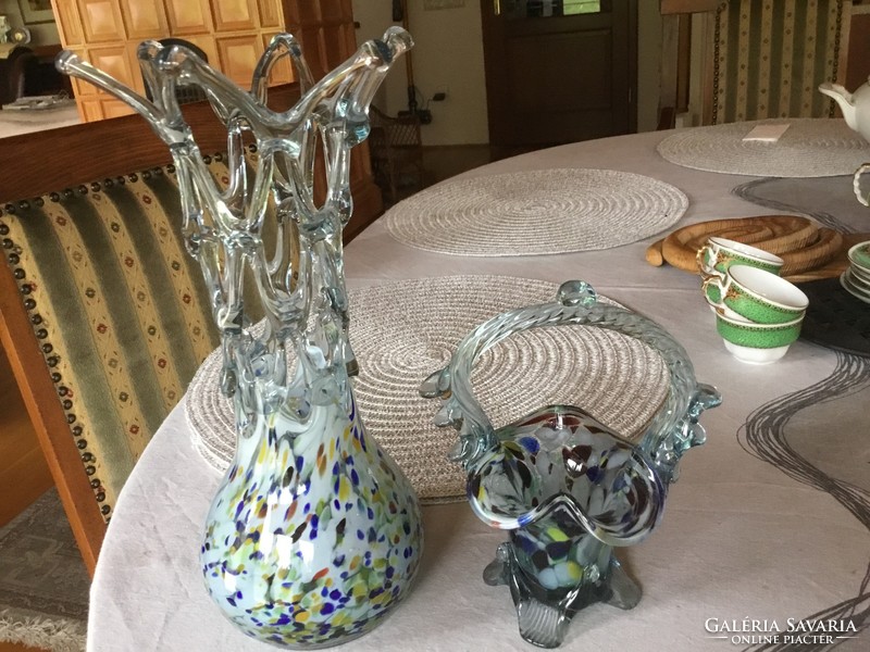 Murano vase 26 and 16 centimeters, beautiful, flawless (200)