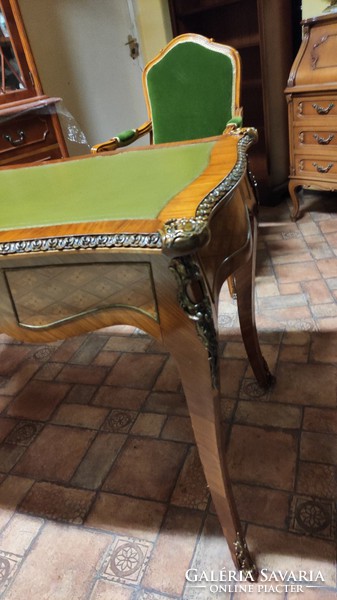 Louis XIV style desk with armchair