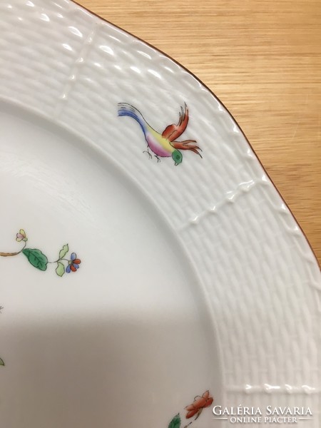 Herend bird pattern cake bowl