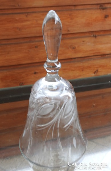 Csiszolt üveg - kristály - csengő - harang