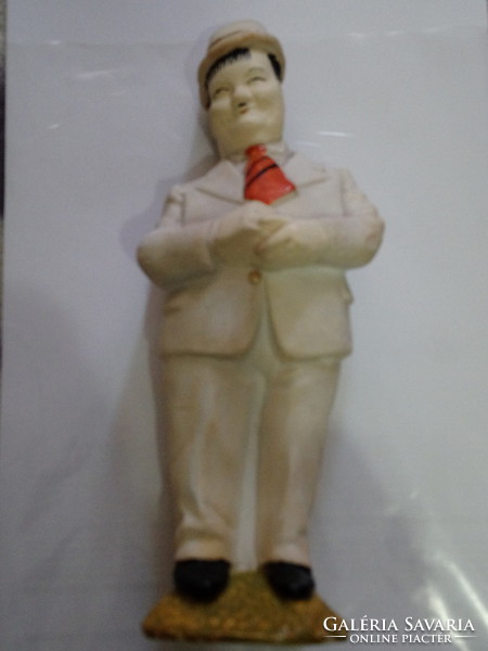Stan and pan. Oliver hardy plaster figure.