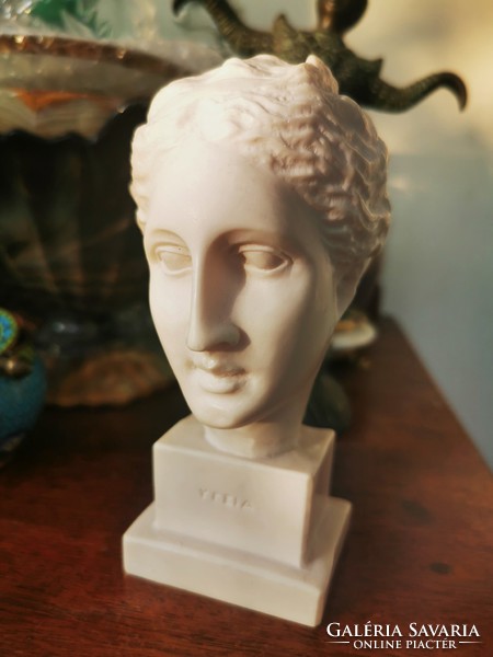 Hygeia, Greek goddess, alabaster bust