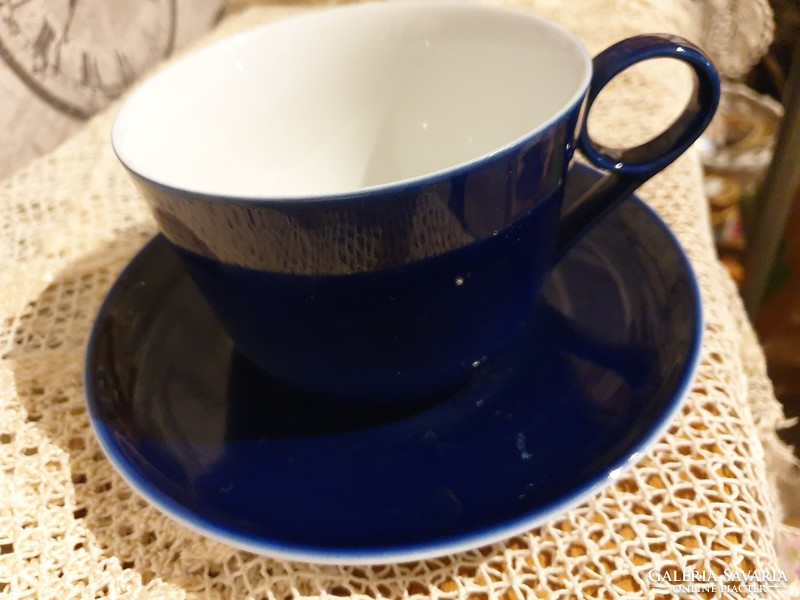 Hollóház exclusive cobalt patterned tea set