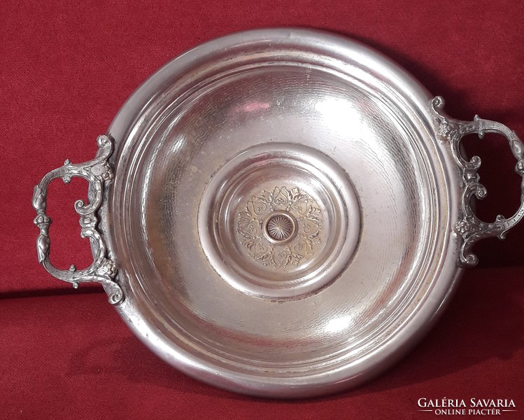 Antique silver-plated fruit bowl, centerpiece