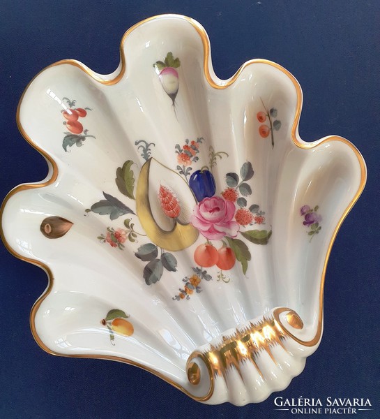 Herend porcelain serving plate with fruit pattern