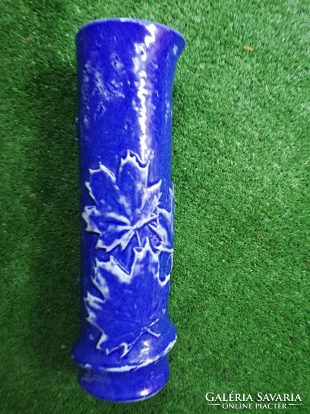Art studio blue tube vase 30 cm